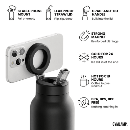 GymBottle™ - Magnetic Phone Holder Bottle